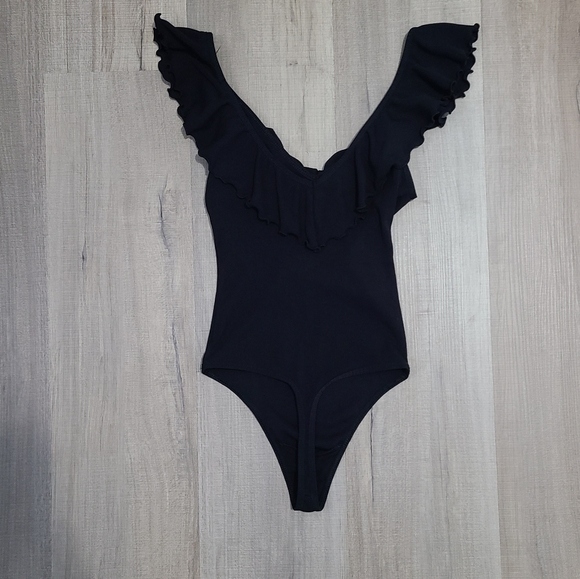 NWOT Wilfred Danette Bodysuit Black XXS - Picture 2 of 3